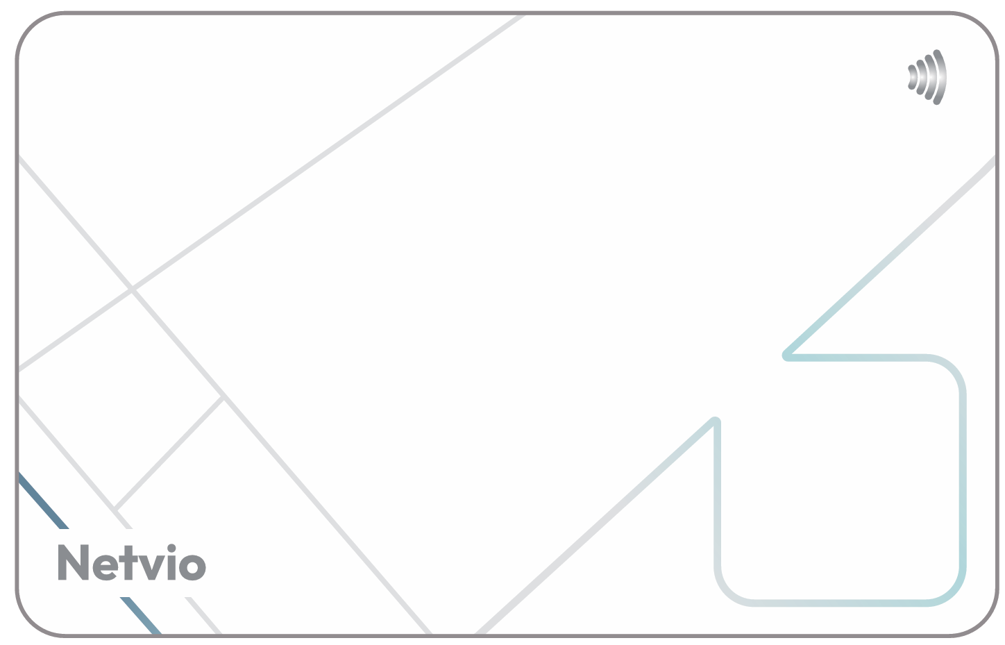 Tarjeta Plástica NFC Netvio estandar Blanca