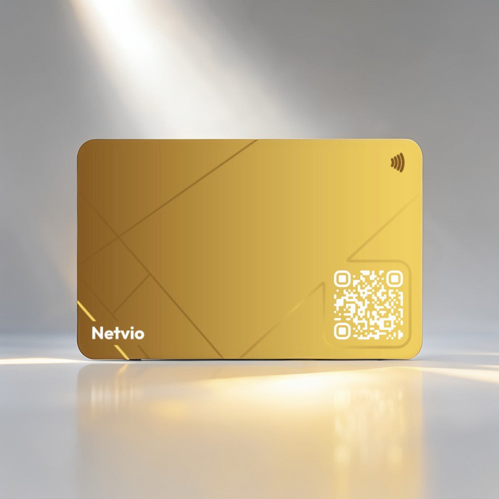 Tarjeta Plástica NFC Netvio estandar Oro